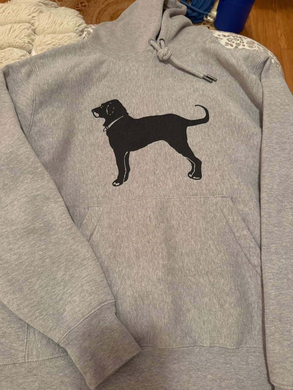 The Black Dog Gray Hoodie